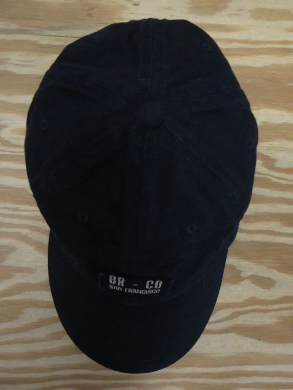VTG Banana Republic Hat Cap Strapback Navy BR San Fran Logo Y2K NEW